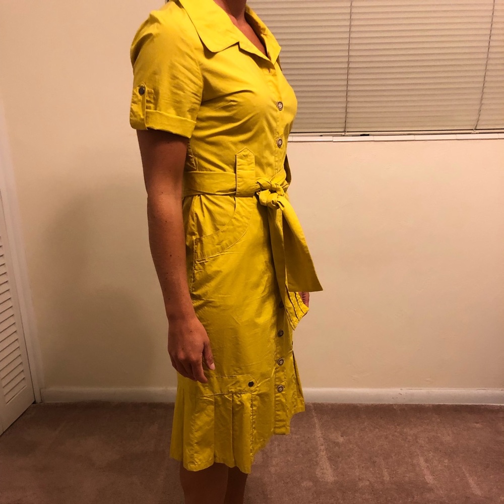 Cotton button down dress